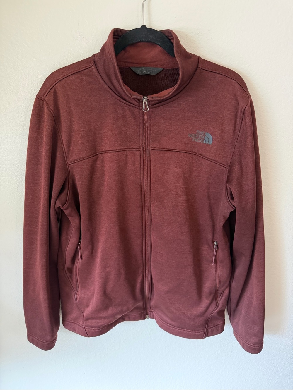 The North Face Men's Zip-Up Fleece Jacket - Deep Rust